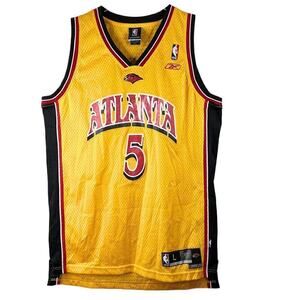 Authentic Atlanta Hawks #5 Josh Smith 2004-07 Alternate Reebok Uniform Size L
